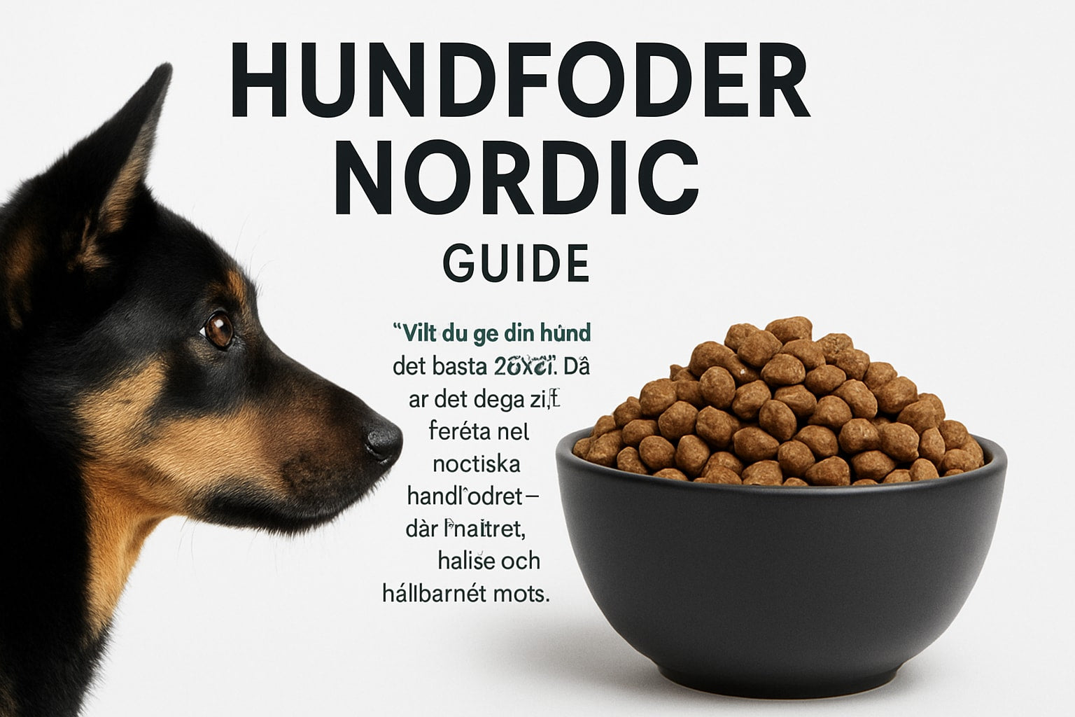 Hundfoder Nordic Guide: Din Vägledning för 2026